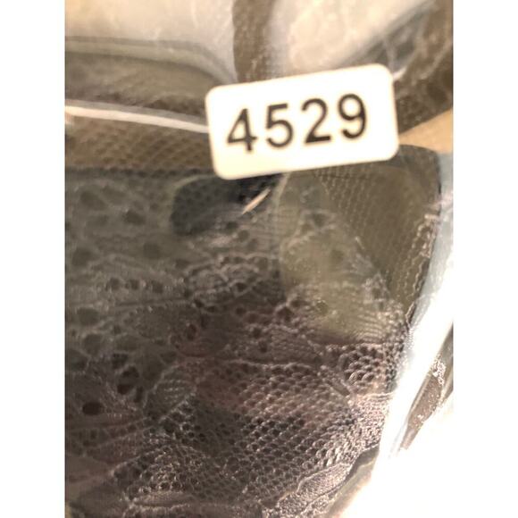 ASOS Design Dress One Shoulder Sheer Lace Asymmetrical Midi Evening Black NWOT 4 - Picture 7 of 7